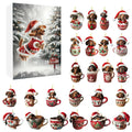 Christmas Advent Calendar with Dachshund Theme – 24 Days Countdown and Decorative Acrylic Design