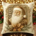 Festive velvet cushion covers with vintage Christmas motifs
