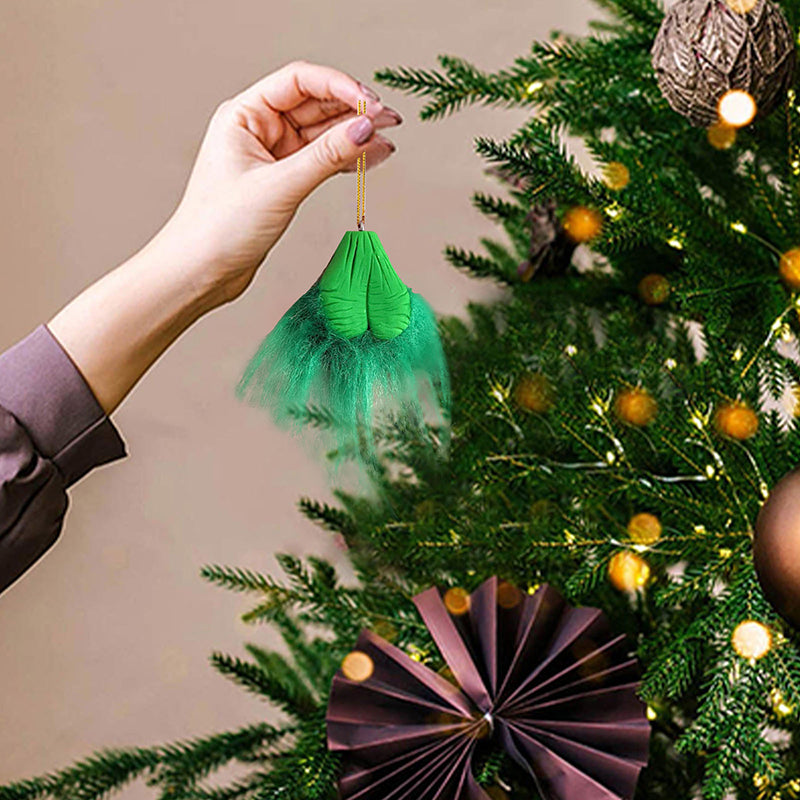 Hairy Grinchy Ball Christmas Ornament