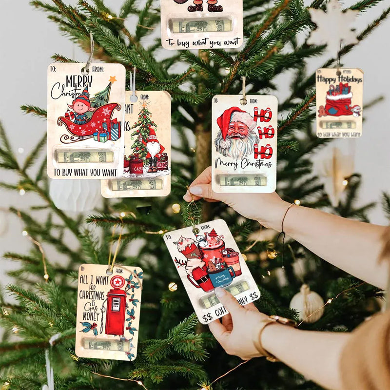 Santa Christmas money holder