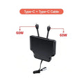 Armrest Retractable Charging Hub with Dual Cables for Tesla Model 3 2024+ / Model Y 2025+