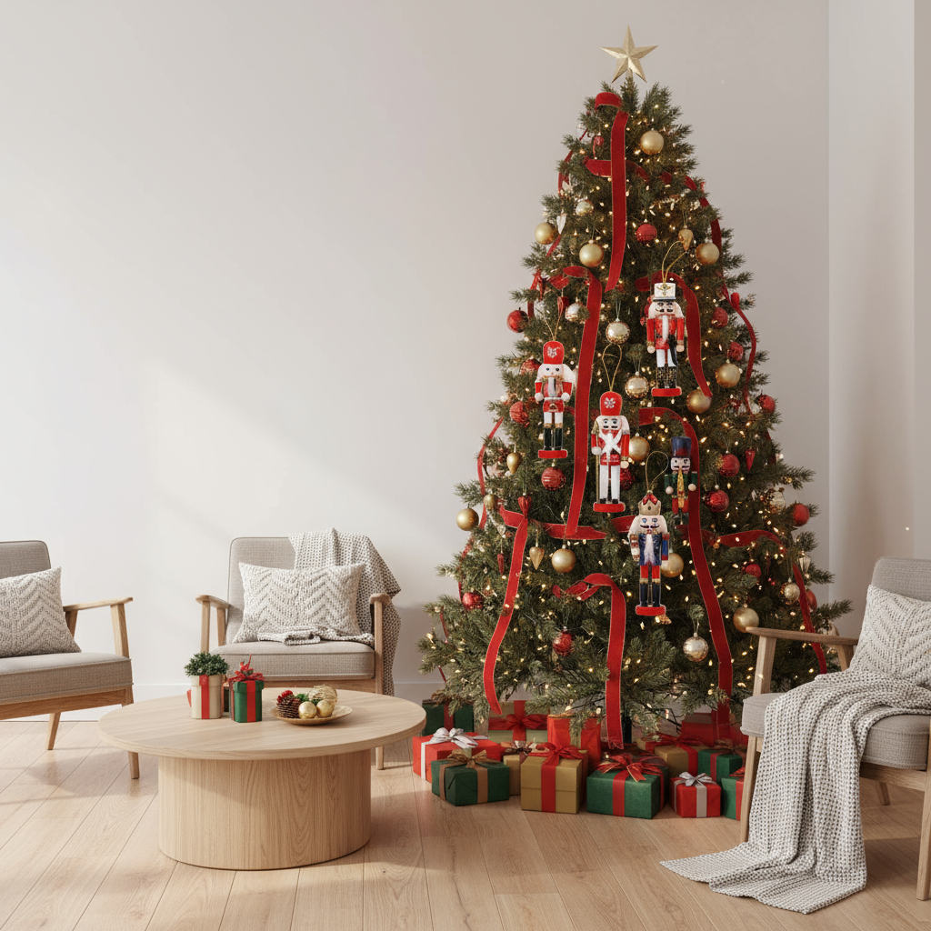 Mini Nutcracker Set | Christmas Tree Decoration 5 Pieces