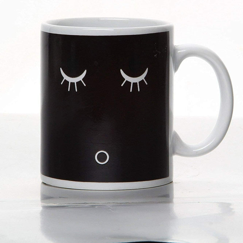 Morning Smiley Magic Heat Sensitive Color Changing Ceramic Coffee Mug