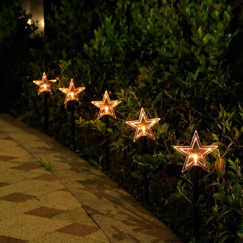 Decorative LED Pathway Lights for Christmas Gardens