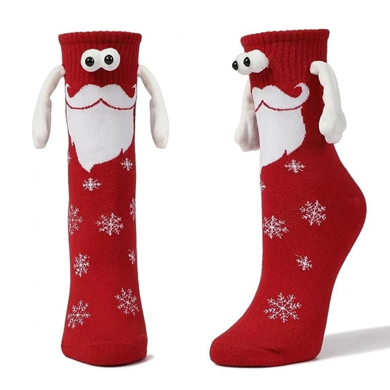 Magnetic Socks Winter Edition Couple Hand in Hand Socks