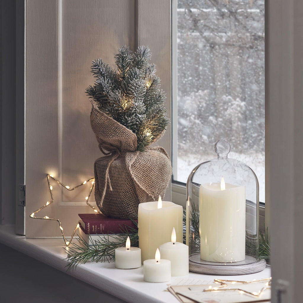 Christmas Decorations Mini Frosted Tree Lights