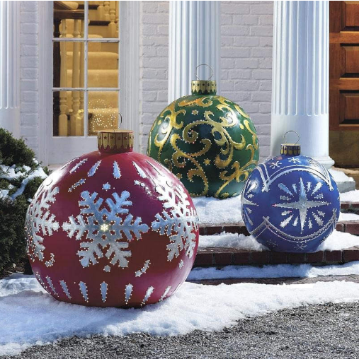 Outdoor Christmas PVC Inflatable Decorated Ball