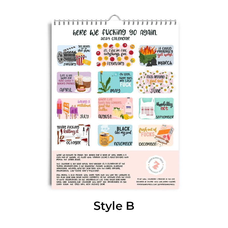 New Version - Hot Air Balloon - NOW IT STARTS AGAIN 2025 CALENDAR