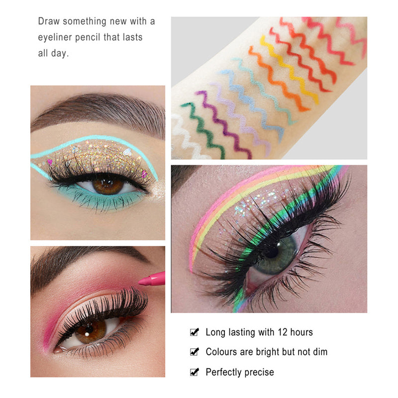 20 PCS Colored Eyeliner Pencil Set