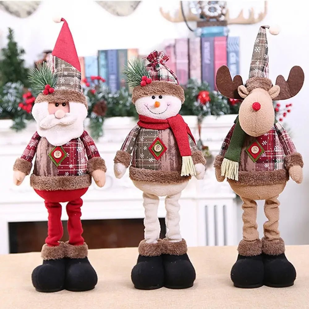 Stylish Festive Santa Claus Doll for Elegant Holiday Decoration
