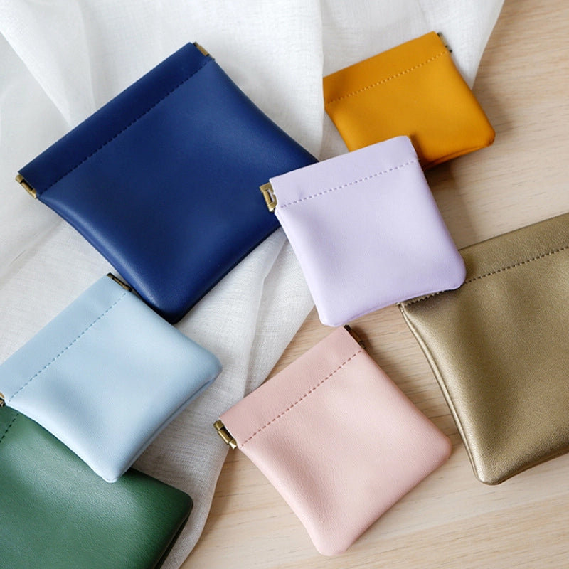 Cosmetic bag made of PU leather
