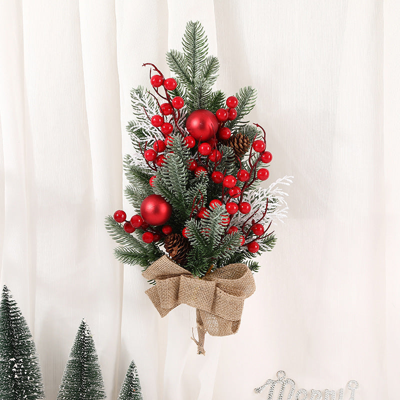 Christmas 3 PC Set - Garland, Wreath, Swag Wall Hanging Christmas Decoration Set