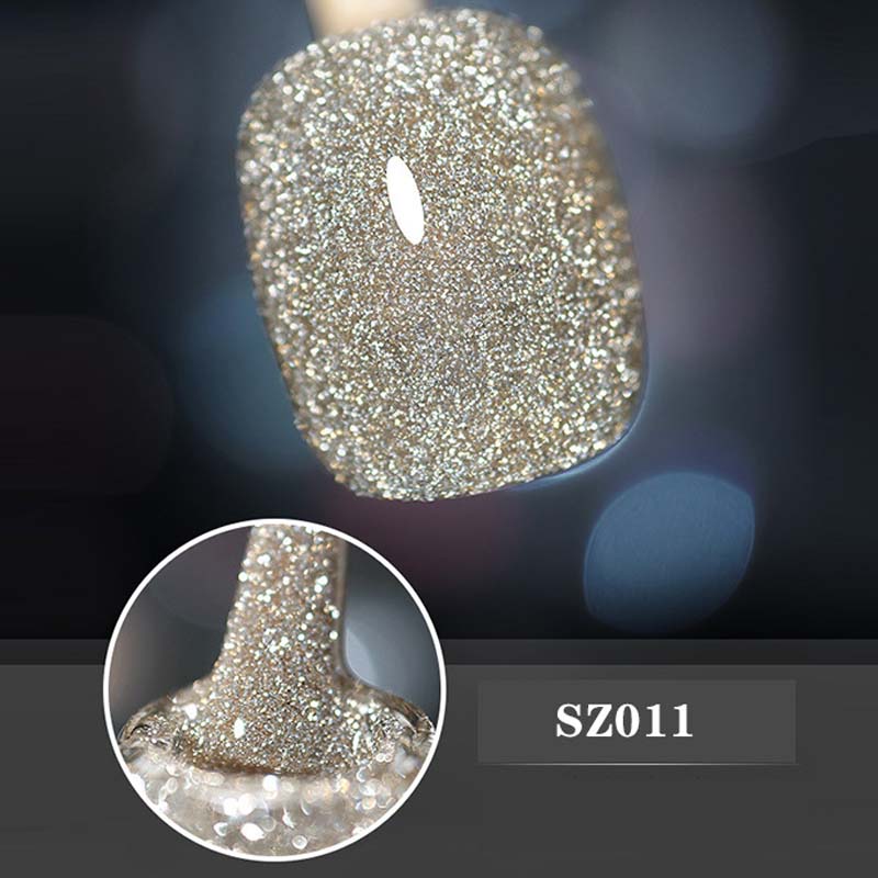 High density glitter nail gel polish