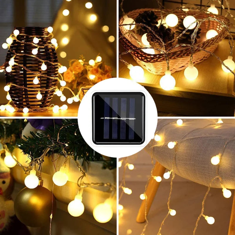 Solar-Powered Party Lights - SolarGlow