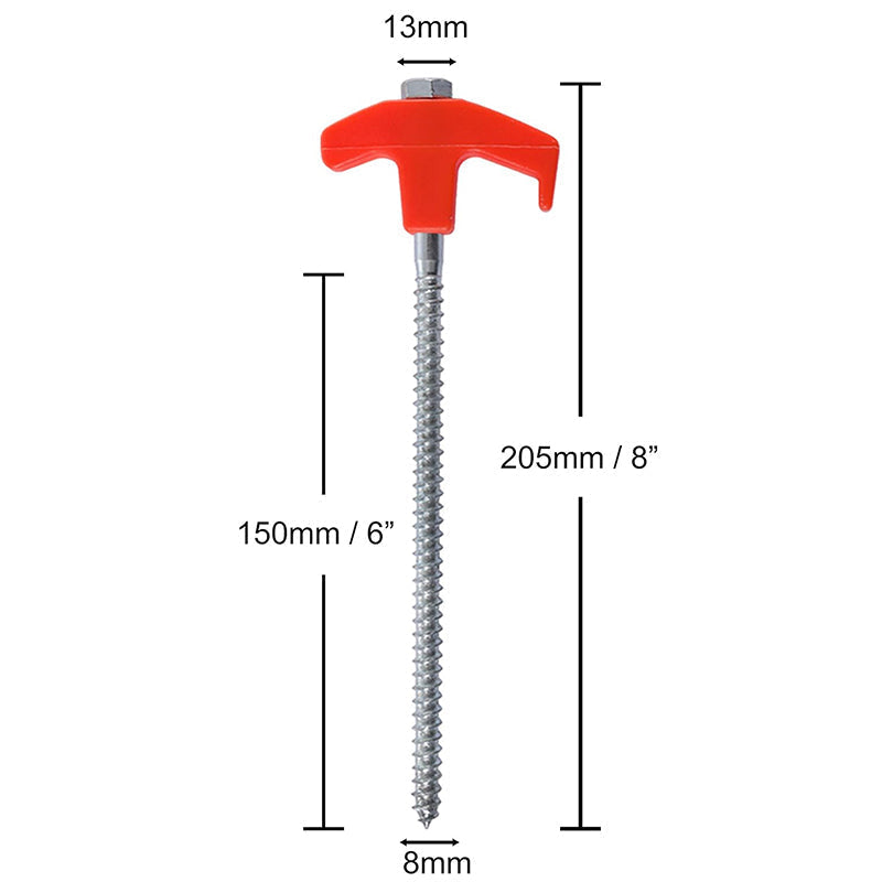 Luminous Carbon Steel Hexagonal Spiral Fluorescent Nail
