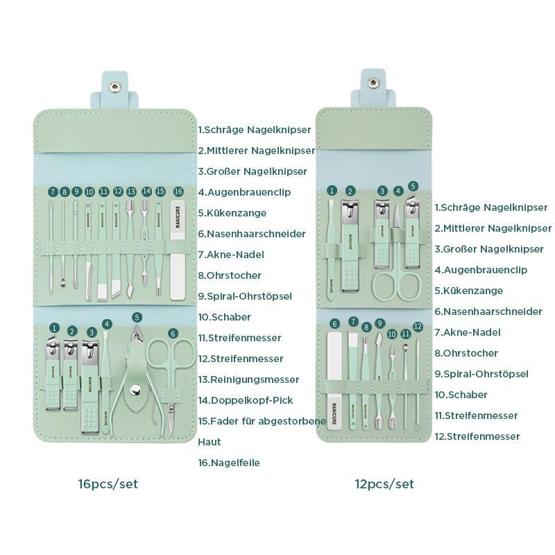 Nail clipper portable set (12/16 pieces)