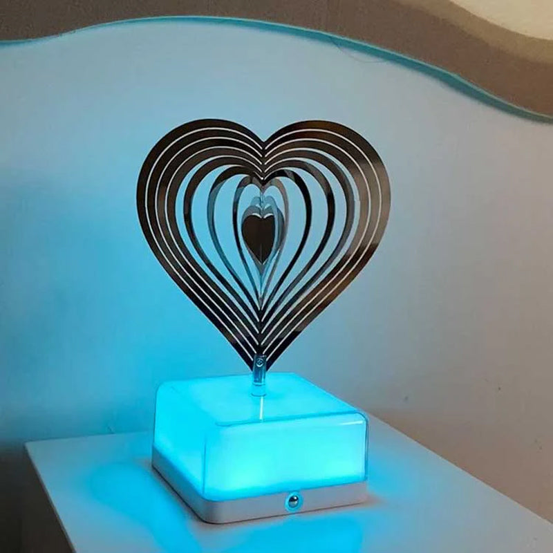 Rotating ambient light made of metal