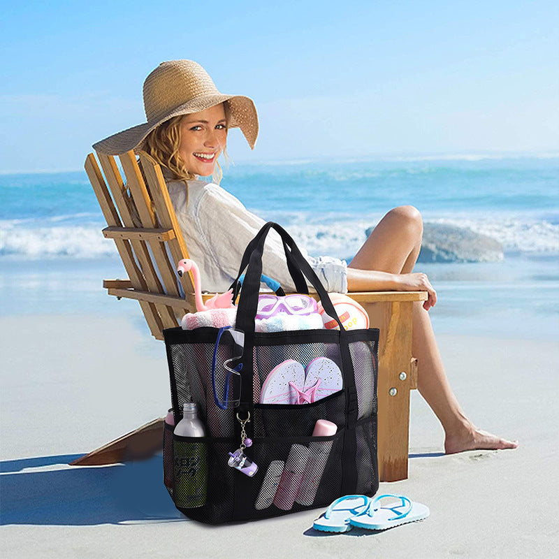 Large Beach Bag Made of Breathable Mesh Material 
Maetiva