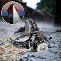 Sporty shimmering spotlights for the outdoors