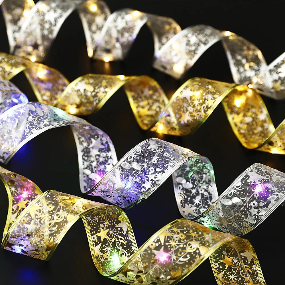 LumiRibbon LED Kerstverlichting Lint – Warm Wit, Flexibel & Energiezuinig voor Binnen en Buiten
