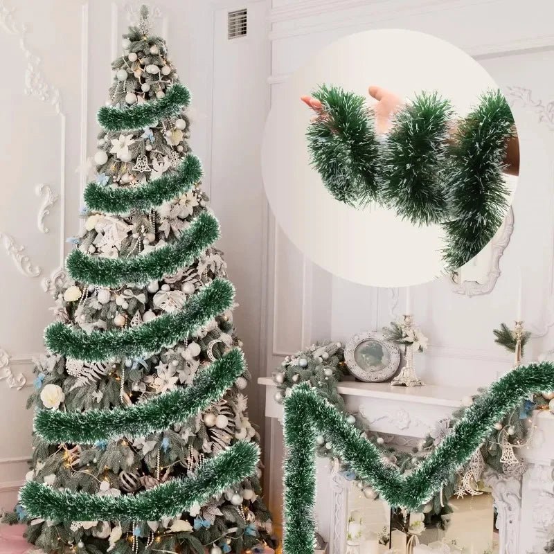 Premium Green Decorative Ribbon for Wreaths and Christmas Tree Decoration