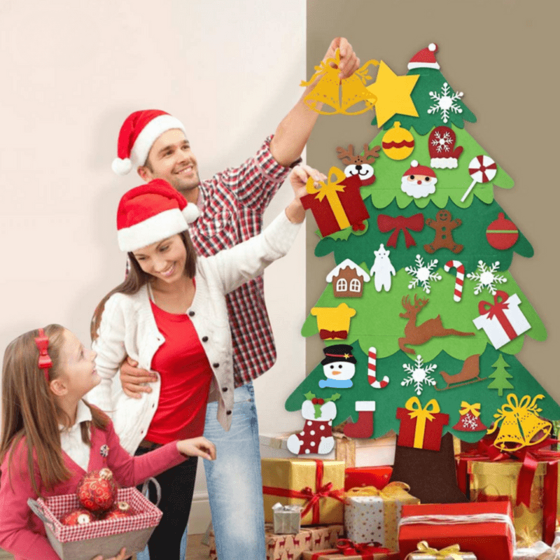 DIY Christmas tree for children - Learn creatively & playfully