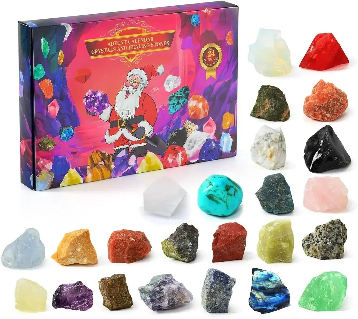 GemSpark – Adventskalender met 24 edelstenen – Voor kinderen & verzamelaars