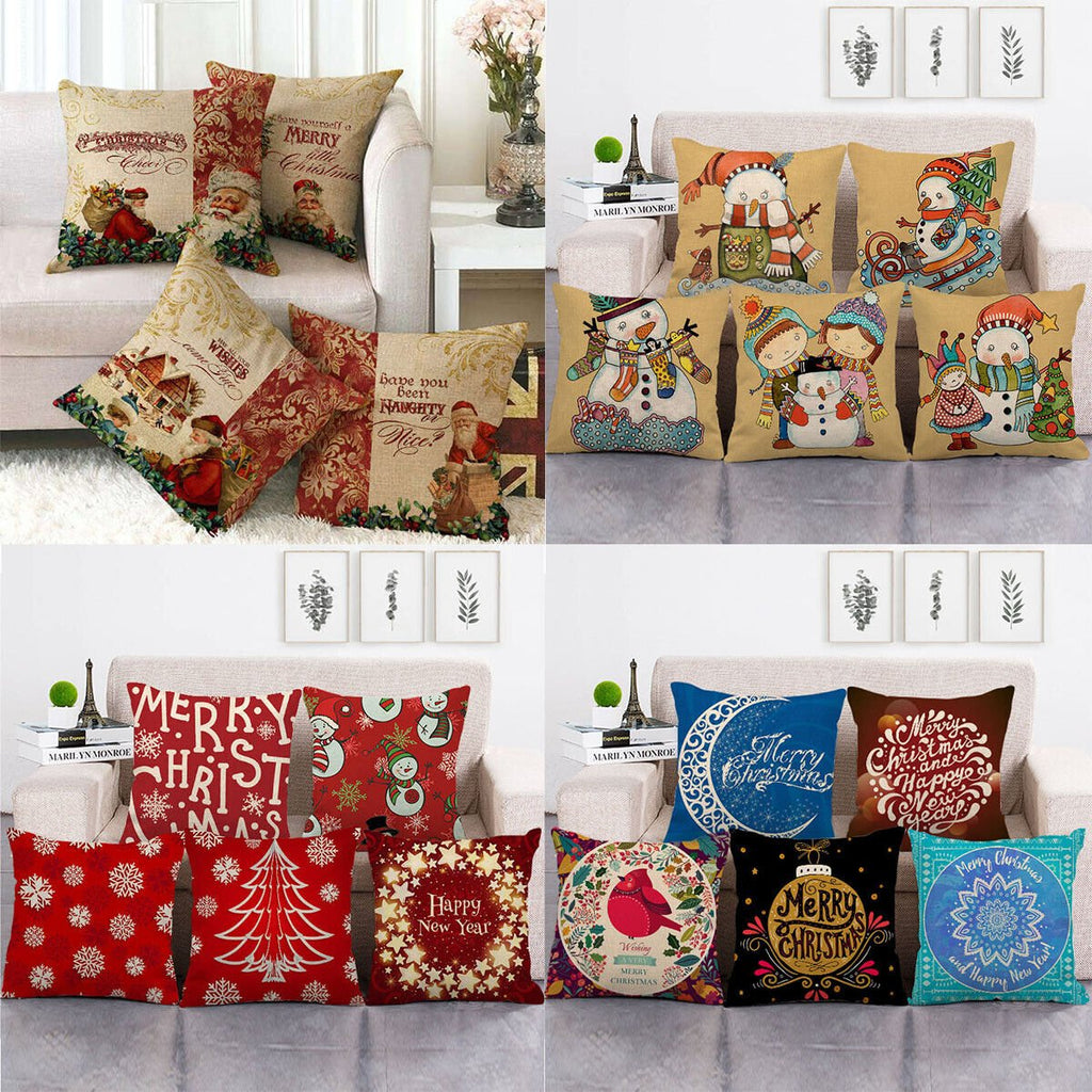 Festive 18-Inch Velvet Pillowcase with Hidden Zipper for Christmas Decoration