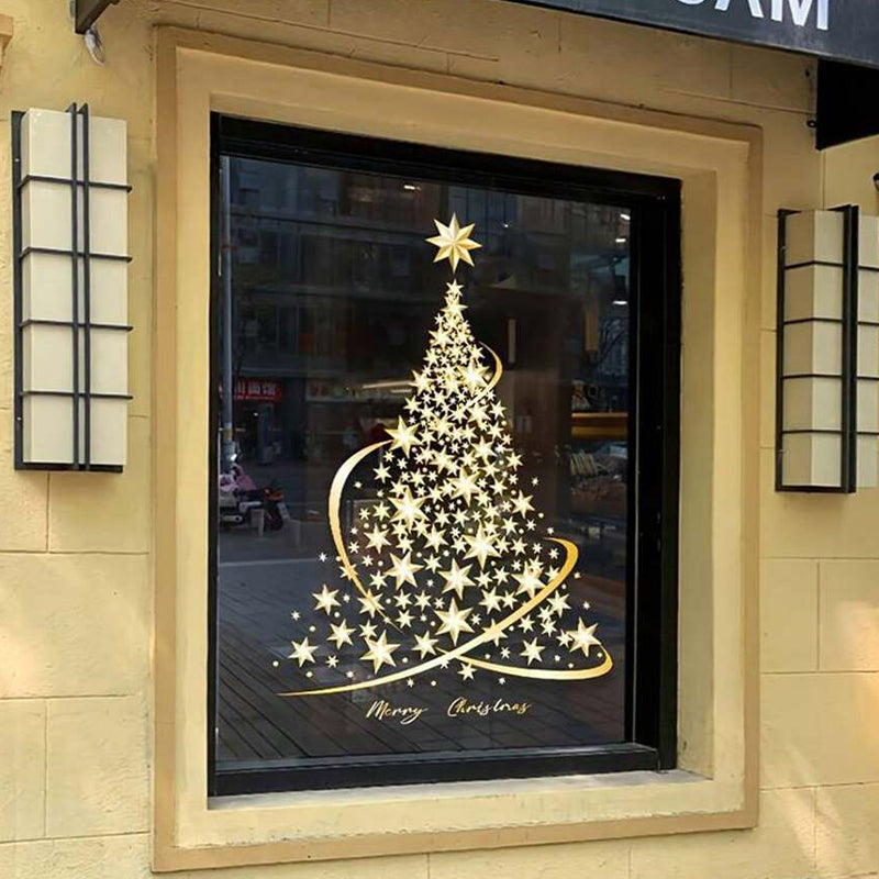 Christmas tree window sticker