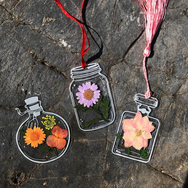 Dried Flower Bookmark Set