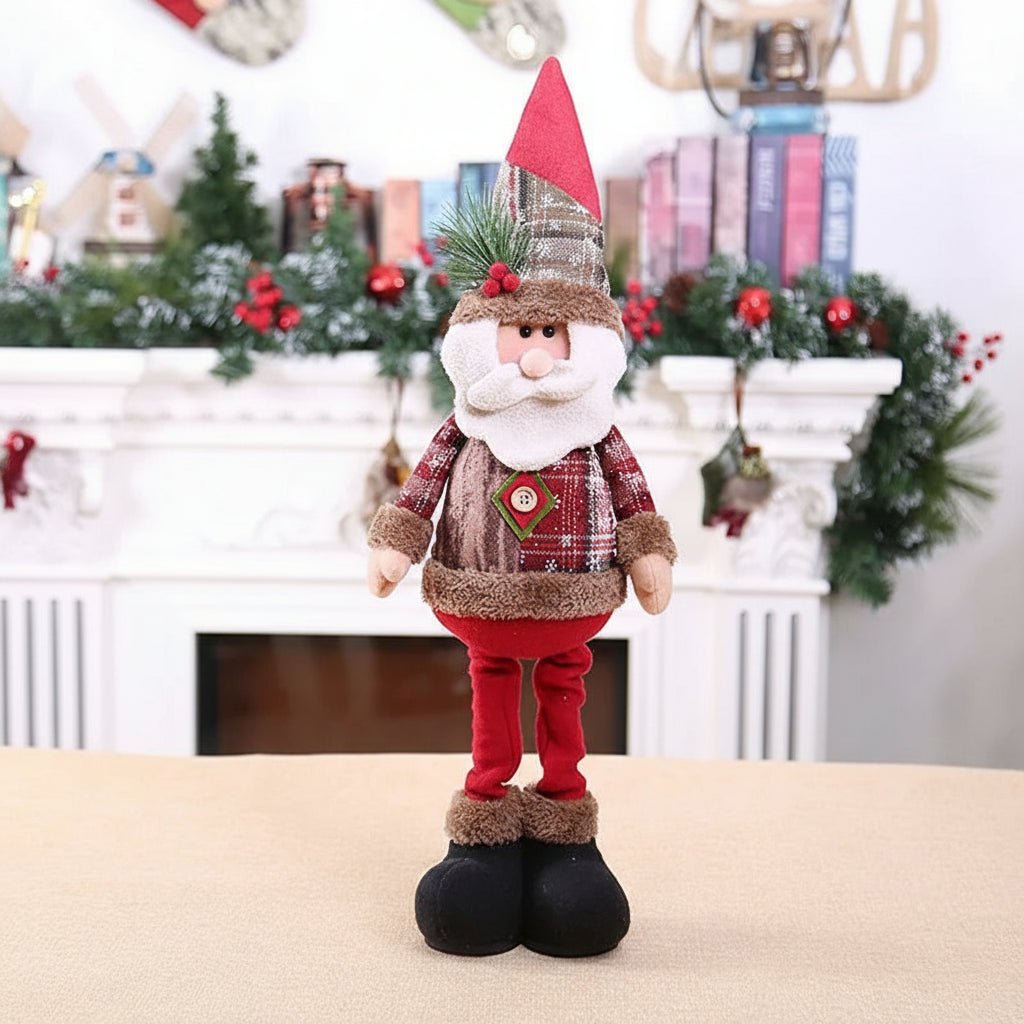 Stylish Festive Santa Claus Doll for Elegant Holiday Decoration