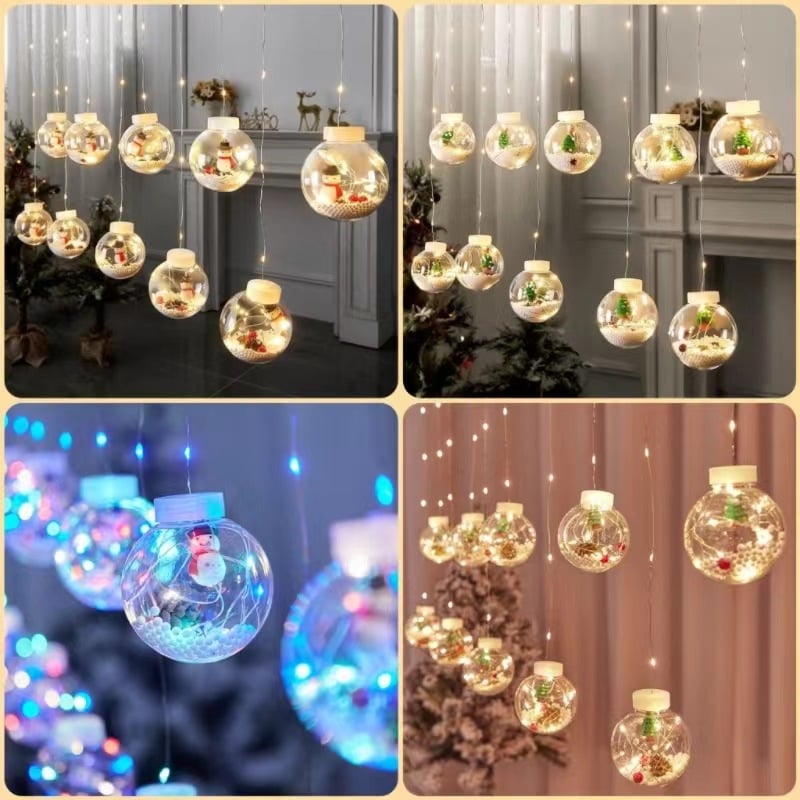 Christmas Led Wishing Ball String Lights Decorations
