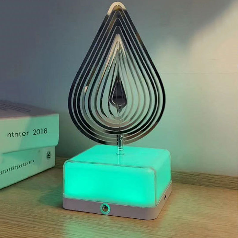 Rotating ambient light made of metal