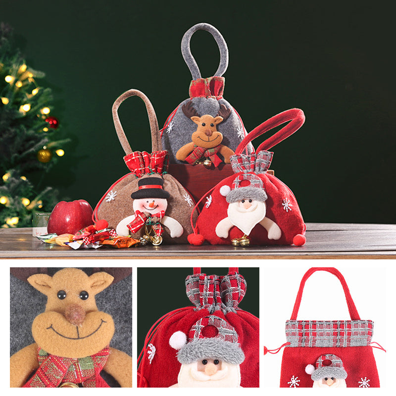 Christmas gift snowman doll bag
