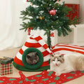 Soft Christmas Cat Bed for Festive Living Spaces