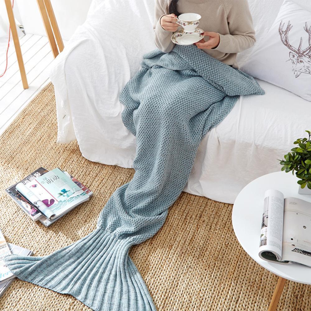 Warm and soft mermaid fabric