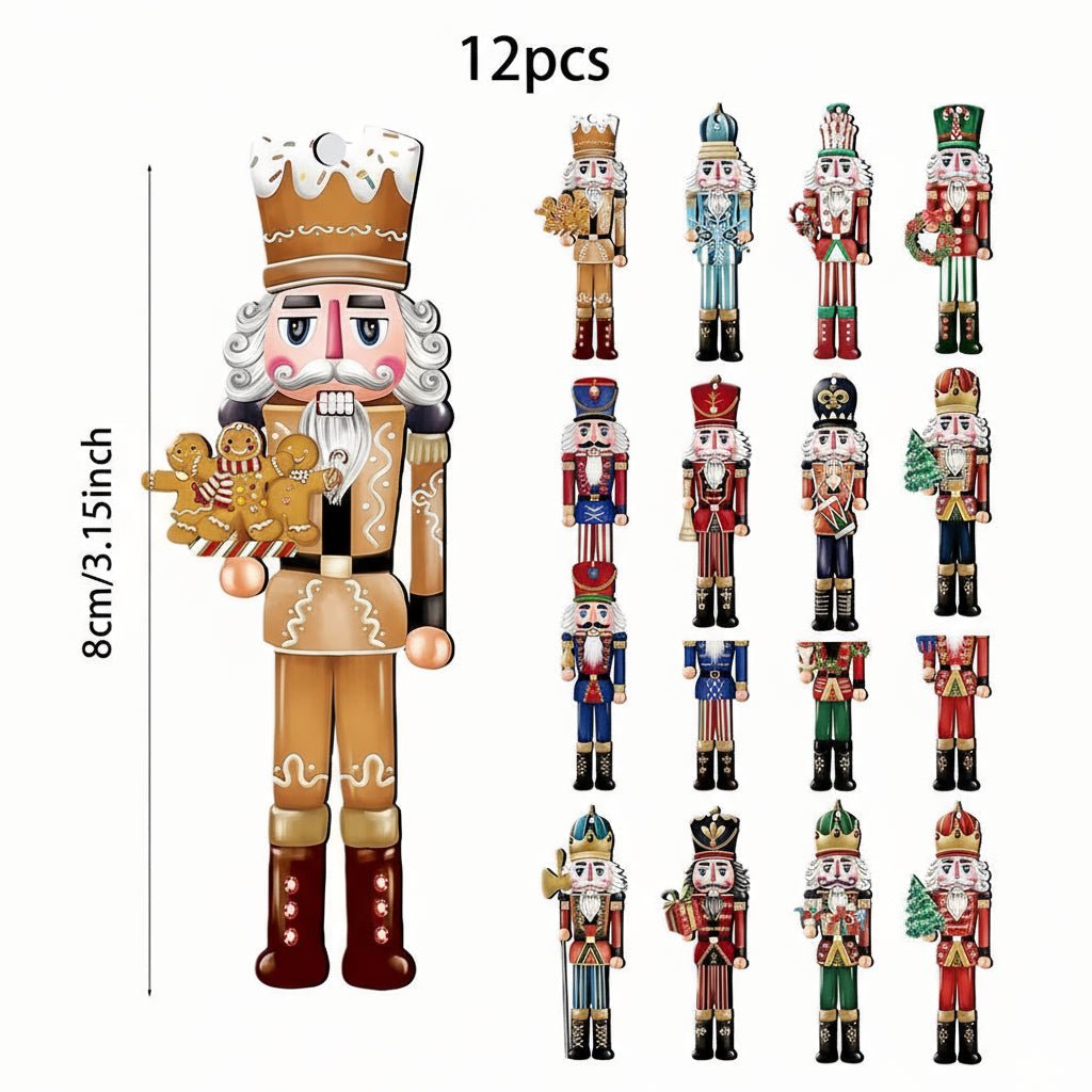 Elegant Nutcracker Soldier Set with Festive Finish