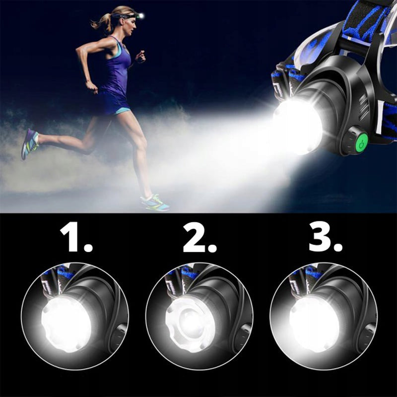 Sporty shimmering spotlights for the outdoors