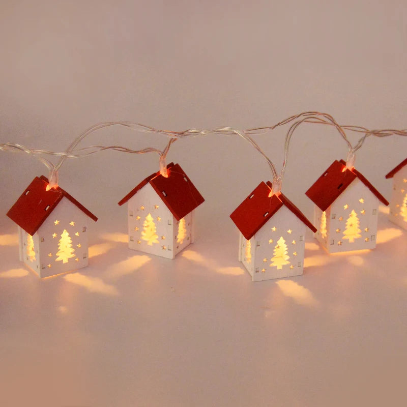 Wooden Christmas Houses with LED Lights - GlowHouse