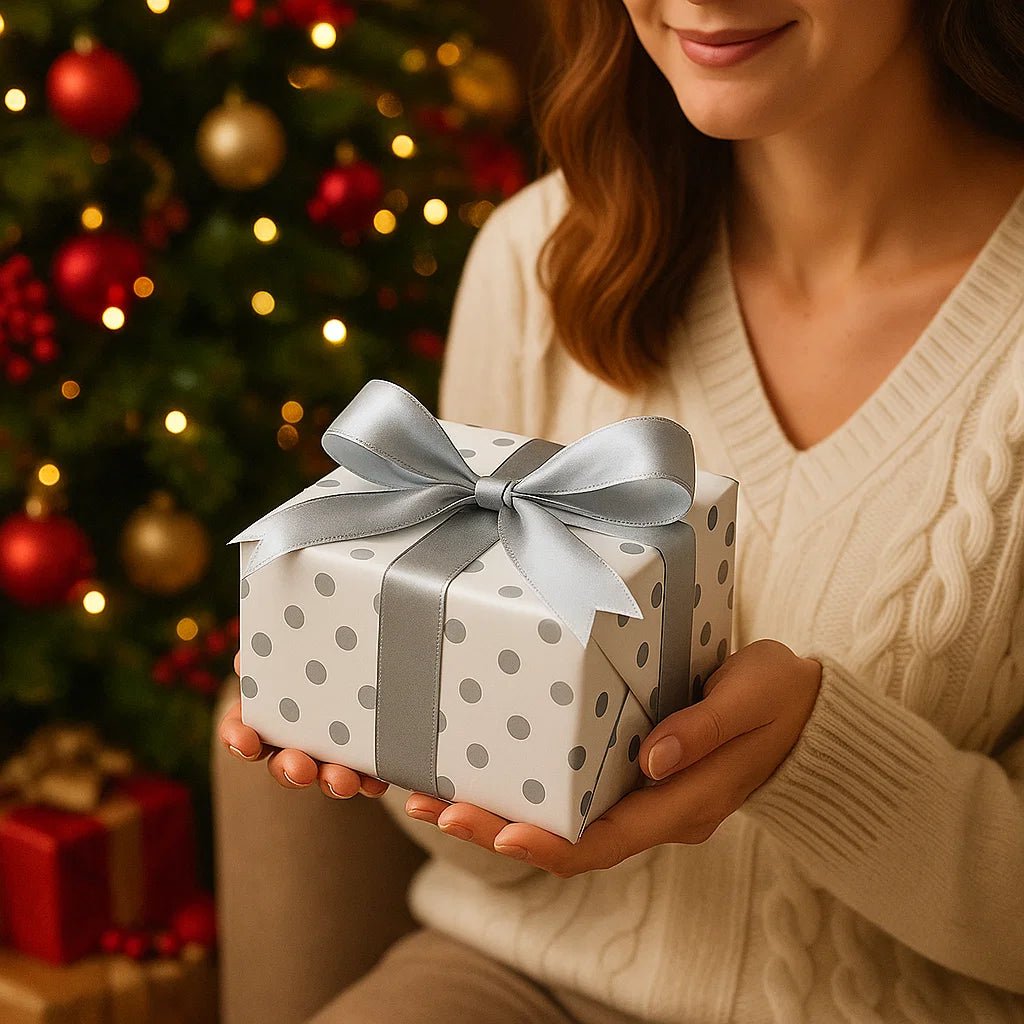 Sustainable Gift Wrap Set with Satin Ribbon for All Occasions