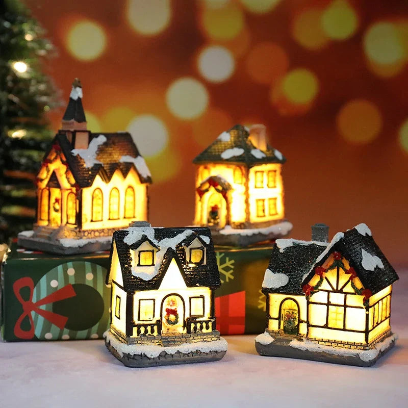 Winter Dreams LED Christmas House Figurines