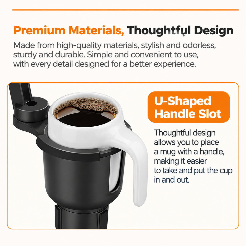360° Rotating Car Cup Holder Tray