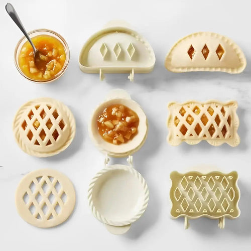 3-piece set dough pocket formers for autumn pastries