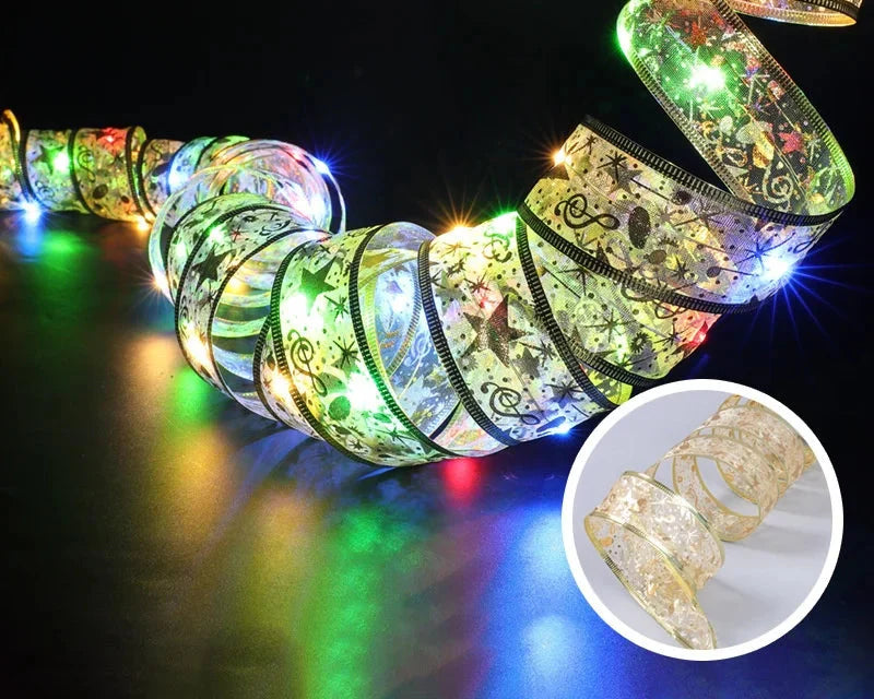 LumiRibbon LED Kerstverlichting Lint – Warm Wit, Flexibel & Energiezuinig voor Binnen en Buiten