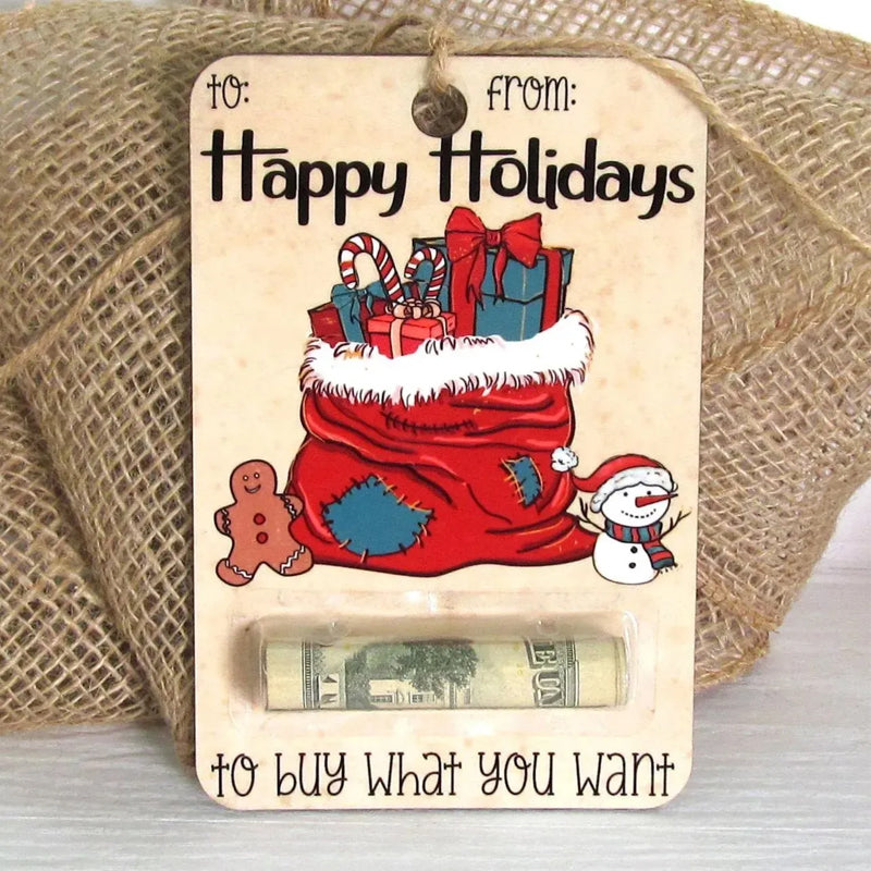 Santa Christmas money holder