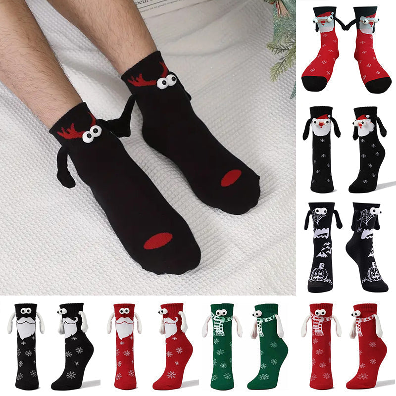 Magnetic Socks Winter Edition Couple Hand in Hand Socks