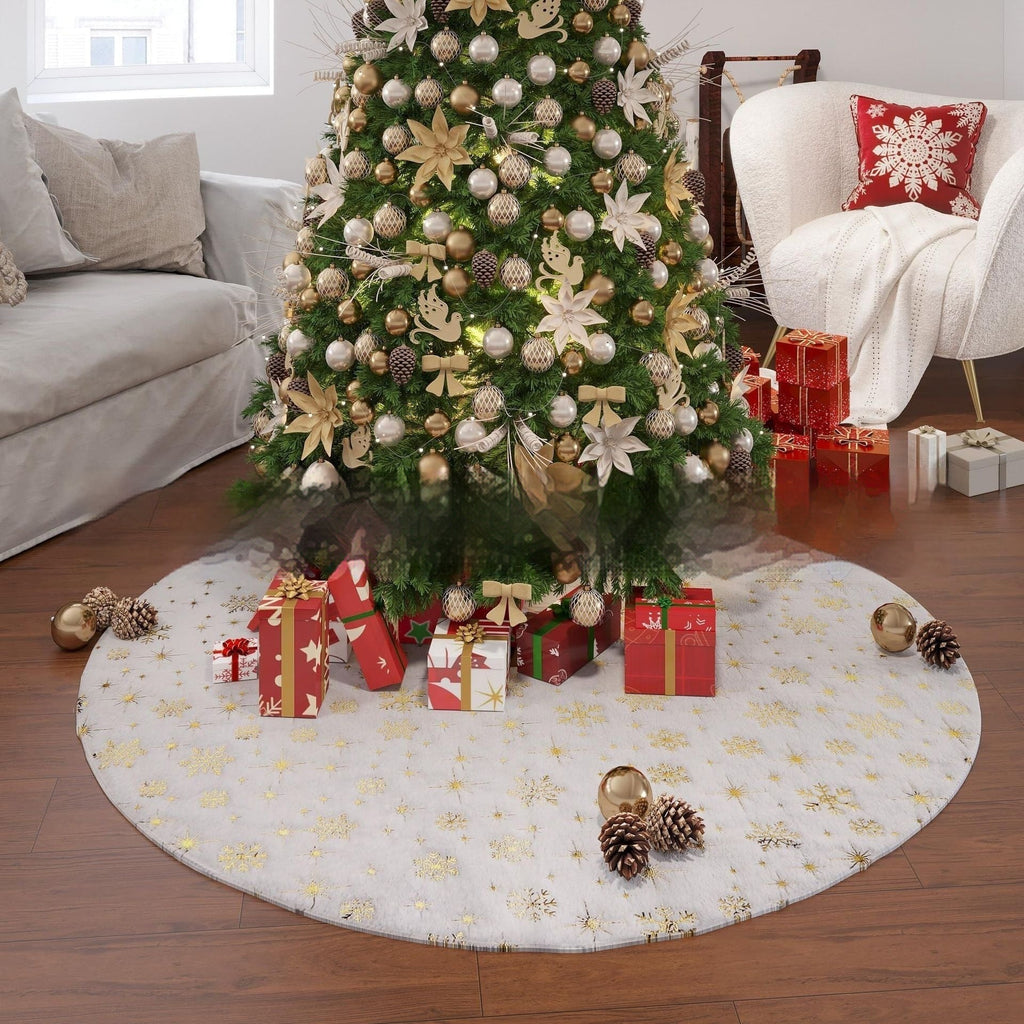 Christmas Snowflake Christmas Tree Skirt