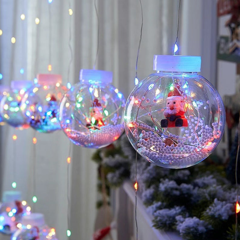 Contemporary Creative Christmas Tree Snowman LED Decoration String Lights For Living Room
