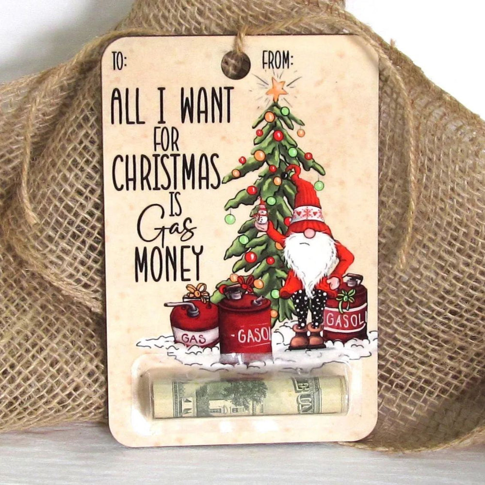 Christmas Wooden Money Holder Ornament