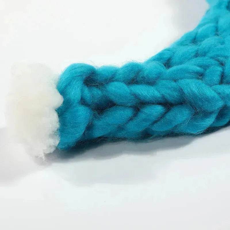 Christmas Plush Hat With Pompom Cute Winter Hat For Women Men Child